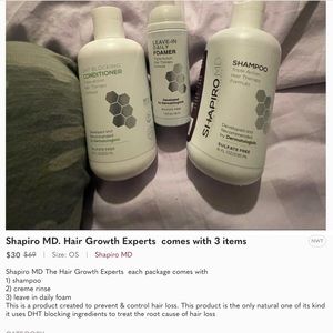 Shapiro MD The Hair Growth Experts 3 items per package